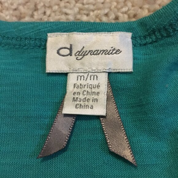 Y2K Dynamite Aquamarine Ruffle Shoulder Tank Top - Picture 9 of 15